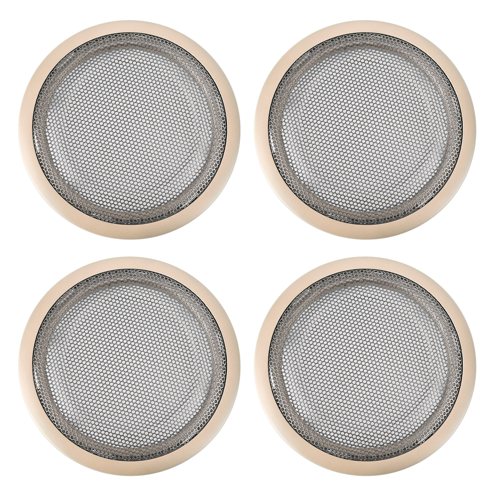 4-teilige Beige Türlautsprecher-innenverkleidung Für Autoradio-panelrahmen, Kompatibel Mit 3er Bmw F30/f35