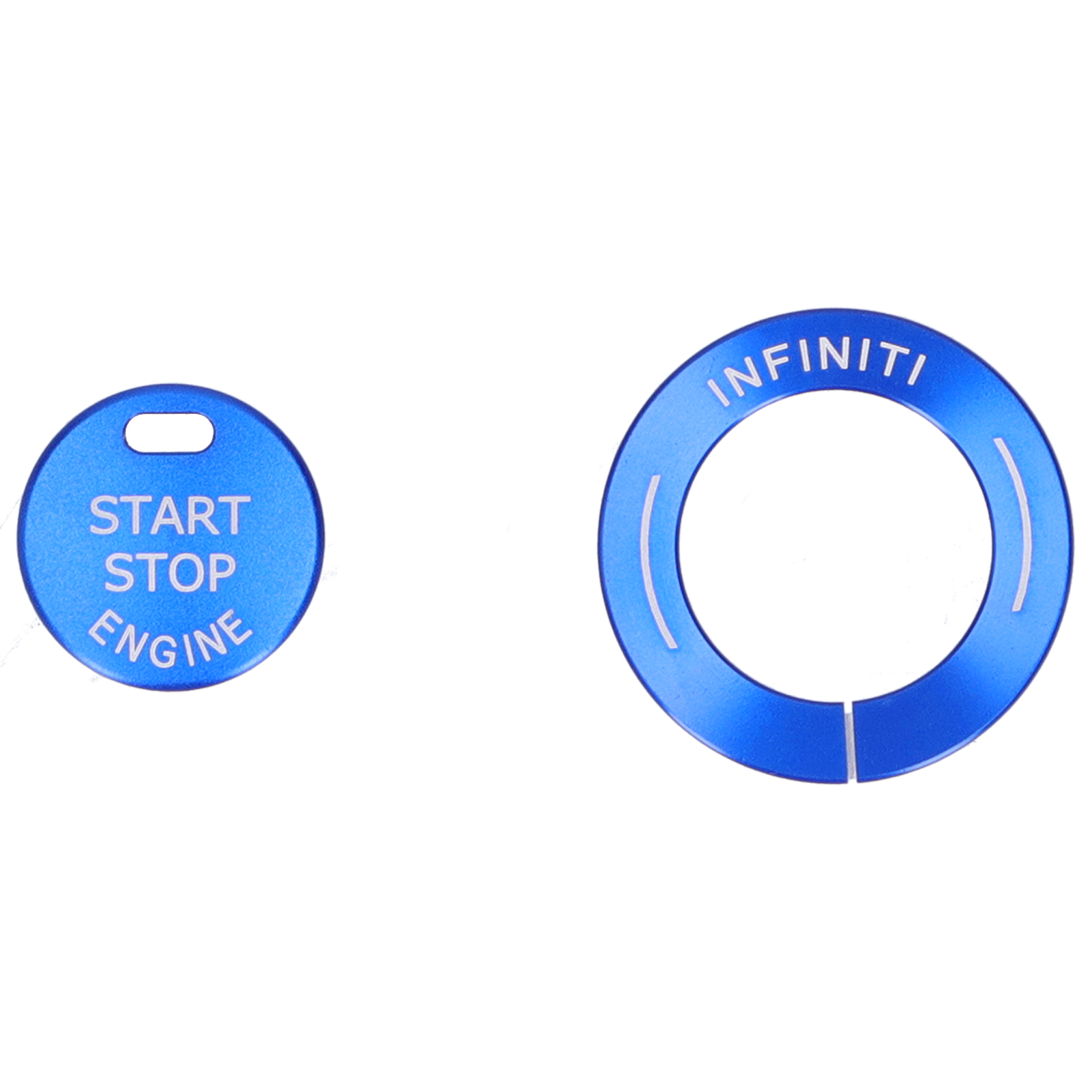 Zierringe Für Den Motorstart-/stoppknopf Aus Aluminiumlegierung Für Infiniti Q50, Q50l Und Qx60 (blau)