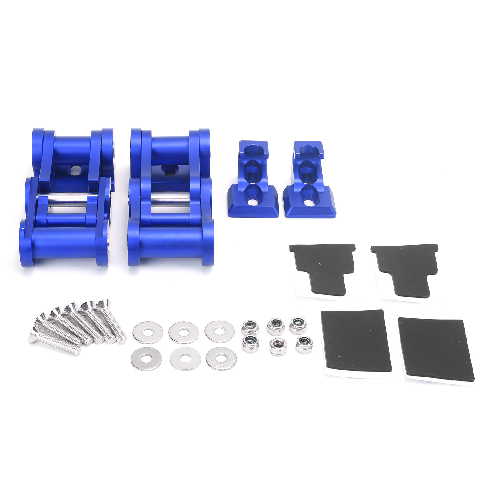Cnc-gefräste Motorhaubenverschlüsse Aus Aluminiumlegierung, Blauer Motorhaubenverschluss Für Jeep Wrangler Jk Jku 2007-2018