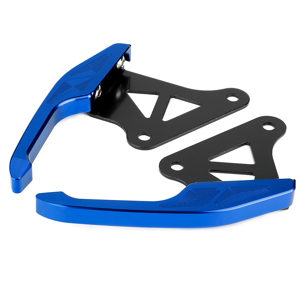 Universeller Blauer Aluminium-haltegriff Für Den Soziussitz Am Motorrad – Soziussitz-haltegriff-set