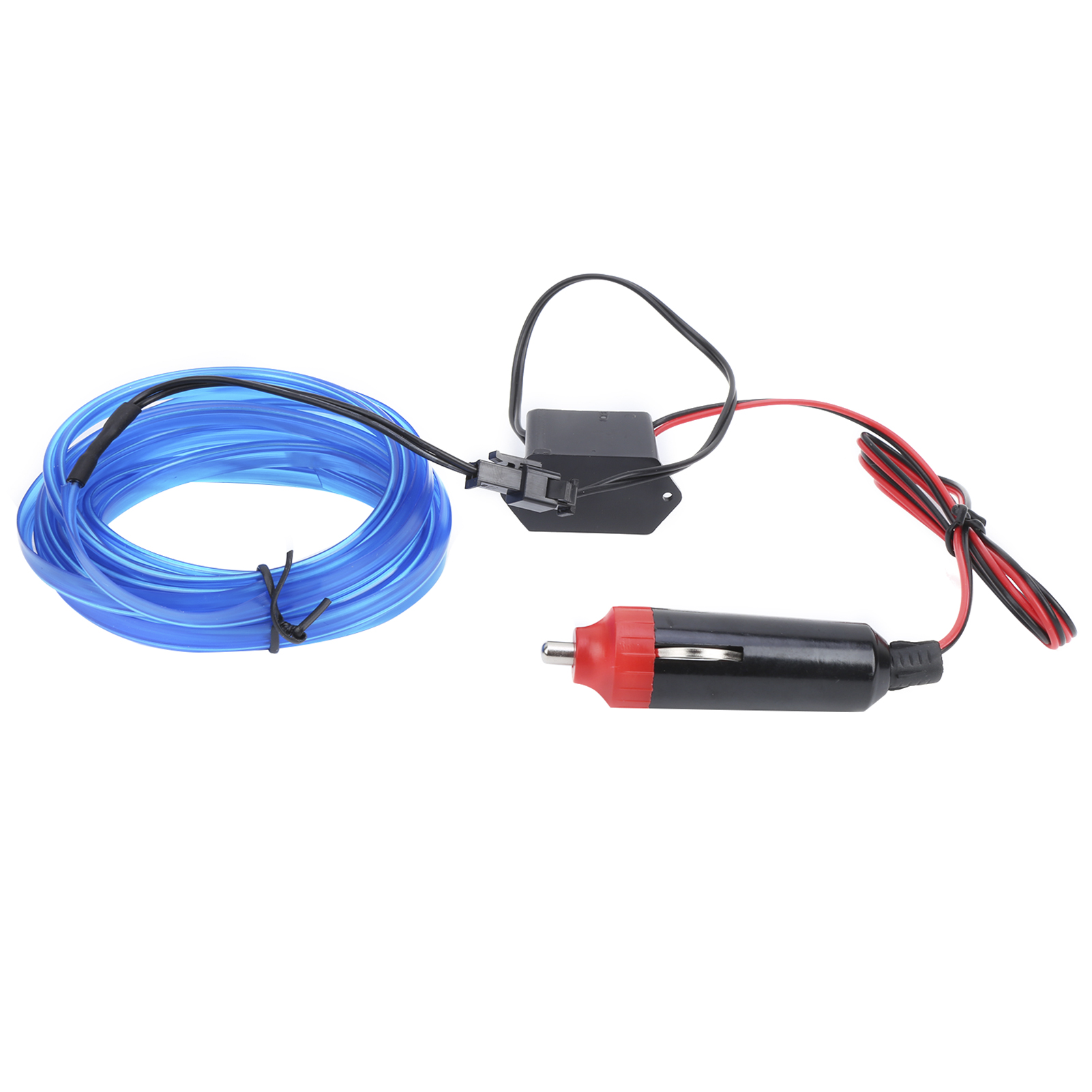 3 Meter Langer, Neonblauer Led-innenraumstreifen Für Autos, Zigarettenanzünderstecker, Autolichtleiste, Flexible Schlauchbeleuchtung