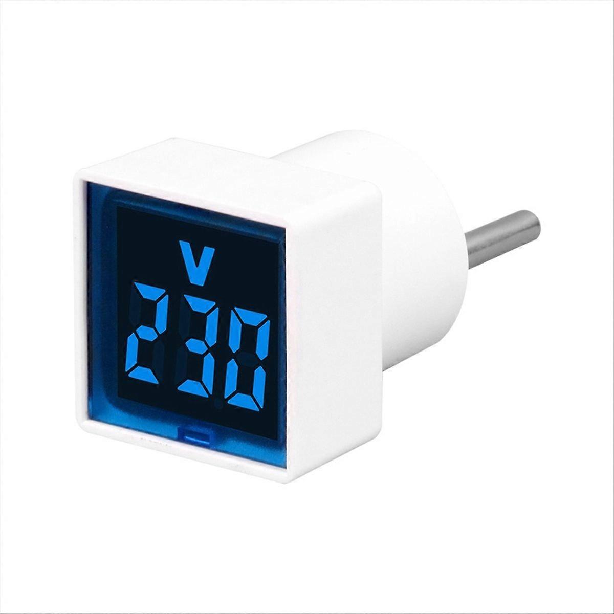 Digitales Voltmeter Mit Led-anzeige, Eu-stecker, Blau