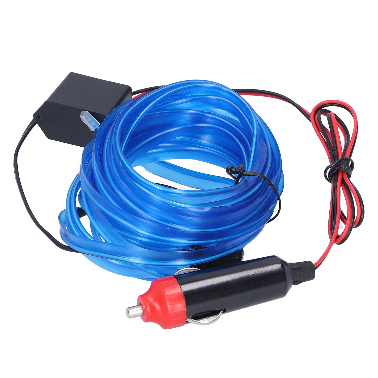 M/16,4 Ft Led-streifen Für Zigarettenanzünder Im Auto, Innenraumbeleuchtung, Ambientebeleuchtung, 12 V Dc, Blau
