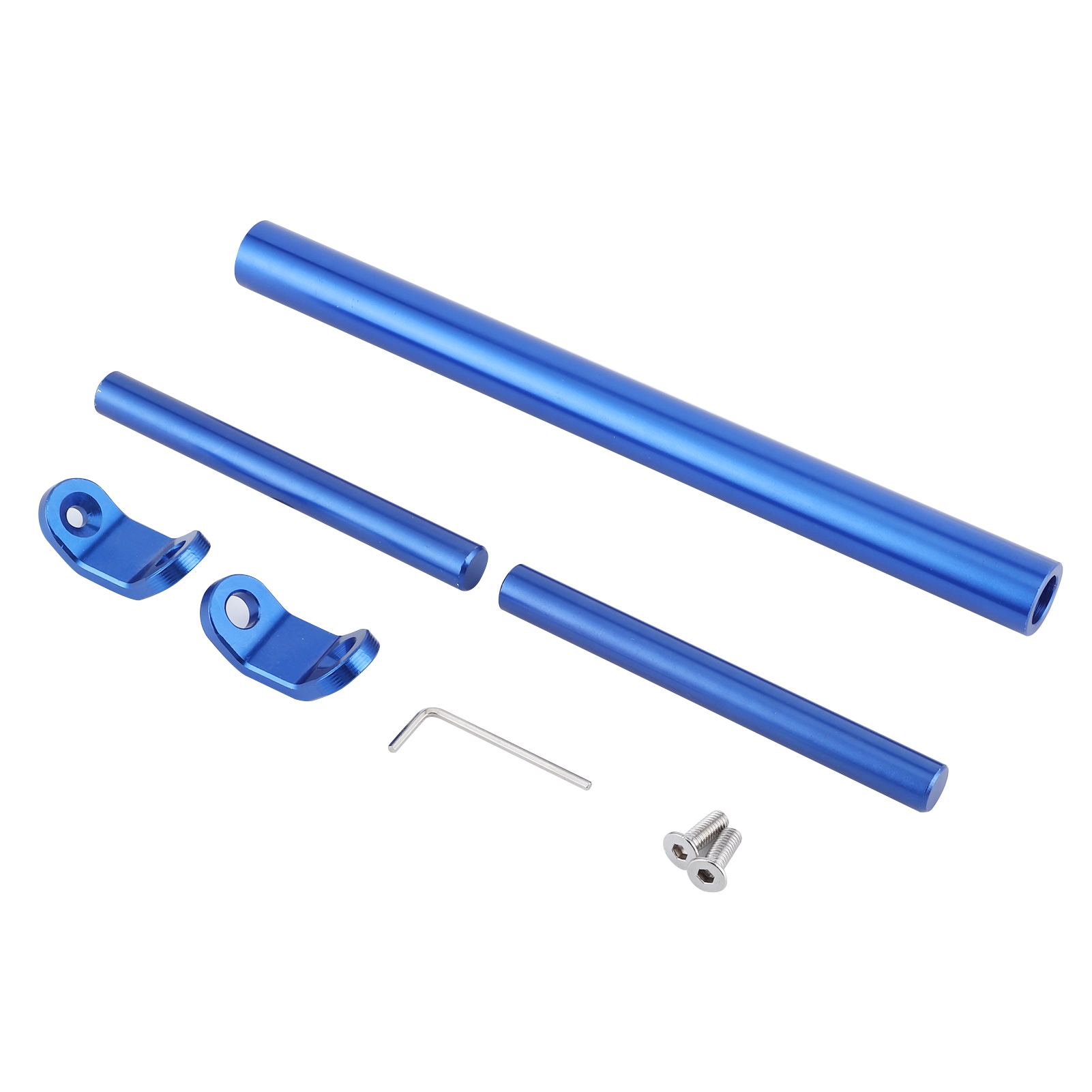 Cnc-gefräste Verstärkungsstange Aus Aluminiumlegierung Für Verlängerte Motorradlenker, Blau