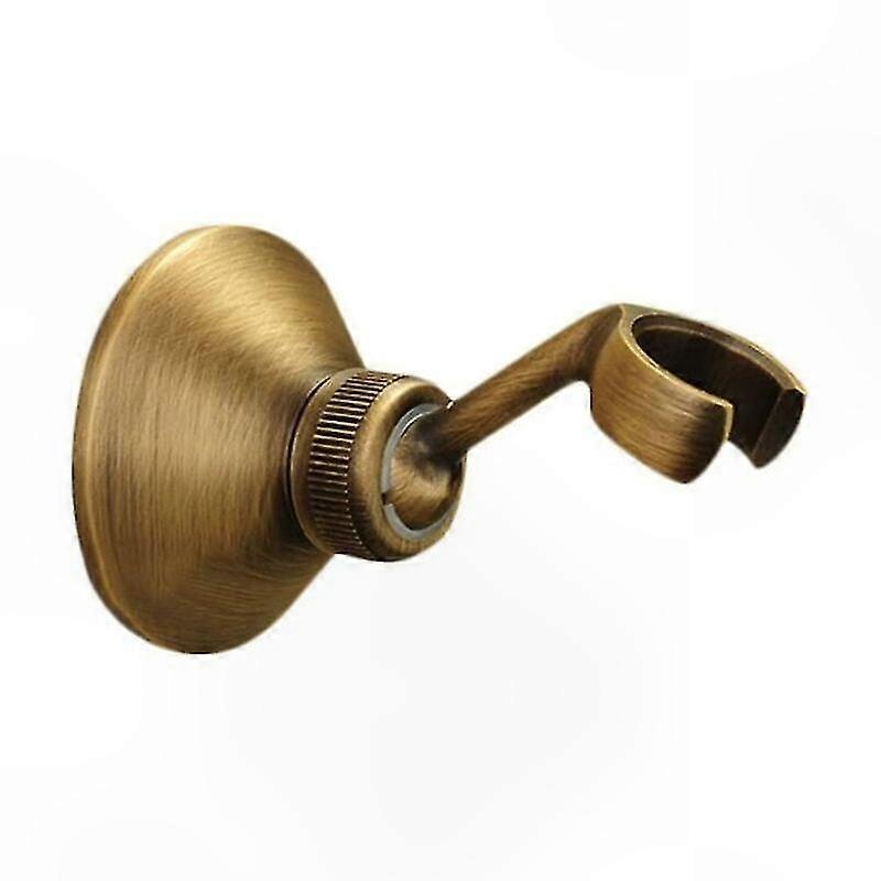 Verstellbarer Duschkopfhalter Im Retro-stil Aus Massivem Messing, Bronze-finish, Für Die Klassische Wandmontage.