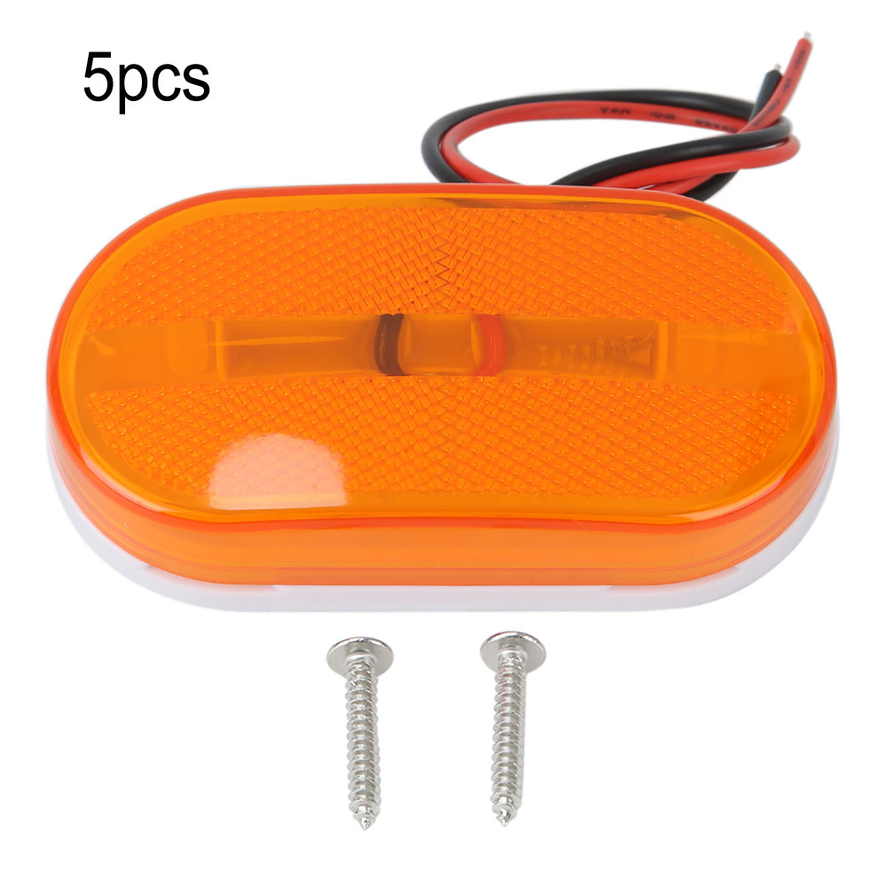 5x 6-led 12v Positionsleuchten Für Lkw/anhänger, Praktisches Zubehör, Gelb