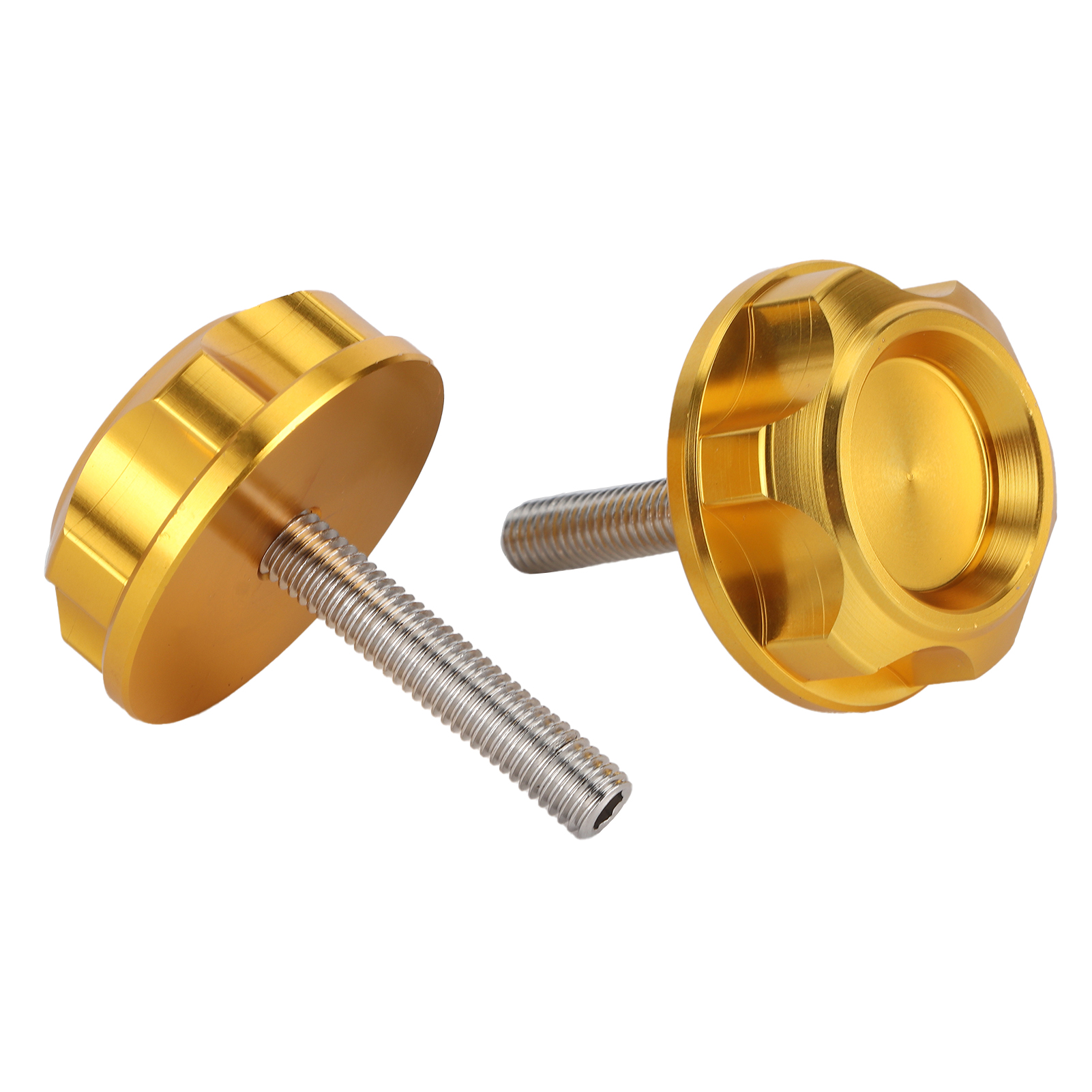 2 Stück Cnc-gefräste Lenkerendstopfen Aus Aluminium, Kompatibel Mit Honda Z50j, Monkey Dax, Ct70, Z50r, 50, Gold