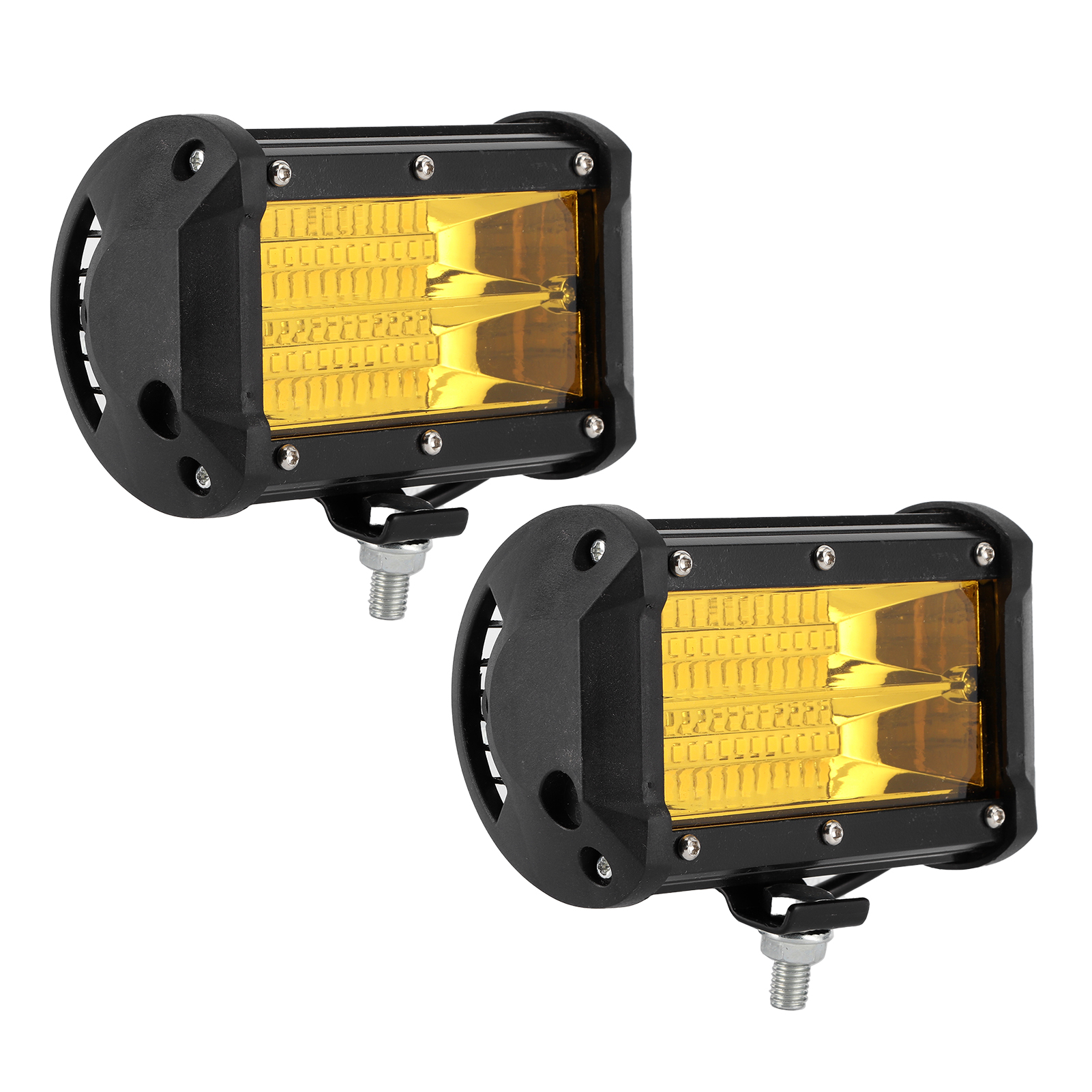 144-w-led-arbeitsleuchte, 48 Chips, Zweireihig, Mit Montagezubehör, 6000 K, Ip68 Wasserdicht, Universelles Gelbes Licht