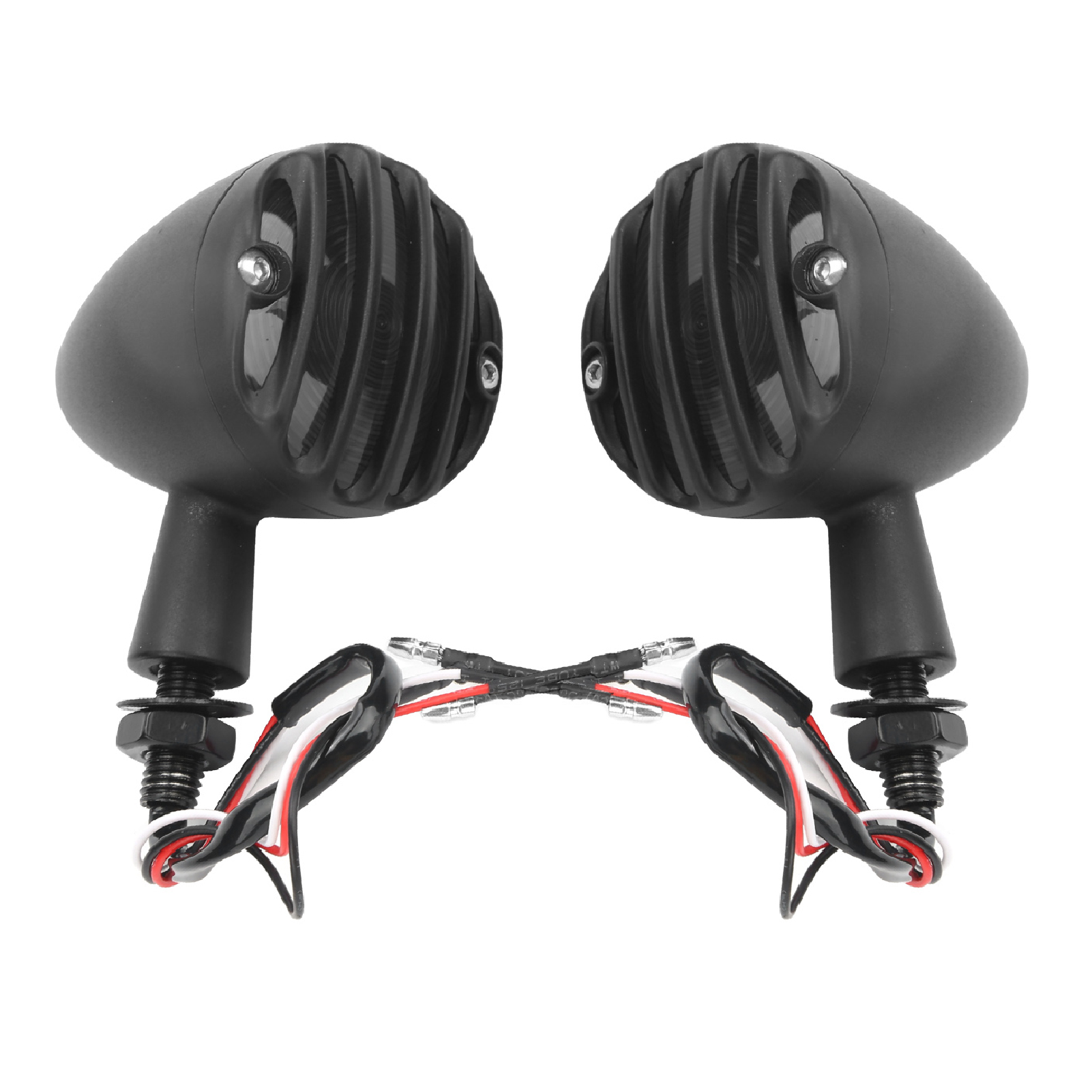 2x Wasserdichte, Hellgelbe Led-blinker Für Retro-honda-motorräder, Schwarz