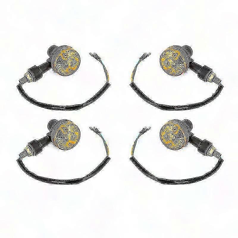 6v Motorradblinker, Gelb, 4x Led-anzeigen, Neu Für 2024, 6-volt-motorradblinker, Led-blinker, 4-lampen-set