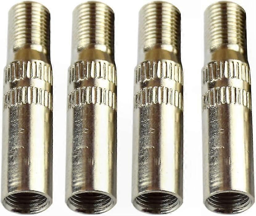 Set Mit 4 Gelben Metall-ventilschaftverlängerungen (39 Mm) Für Pkw, Lkw Und Wohnwagen