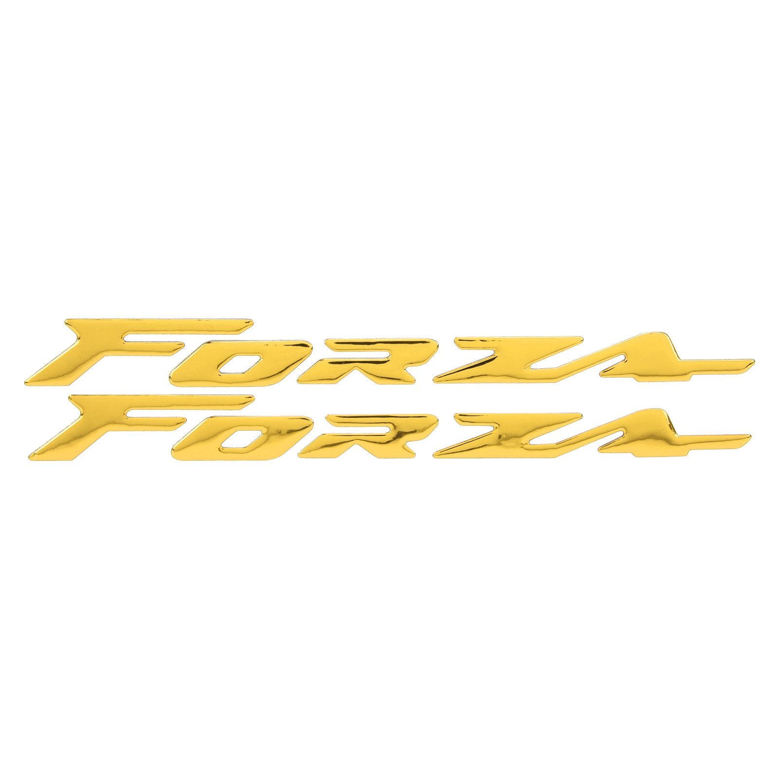 Set Mit 2 3d-emblem-aufklebern Für Die Karosserie Von Honda Forza 300 125 250 Motorrädern, Gelb.