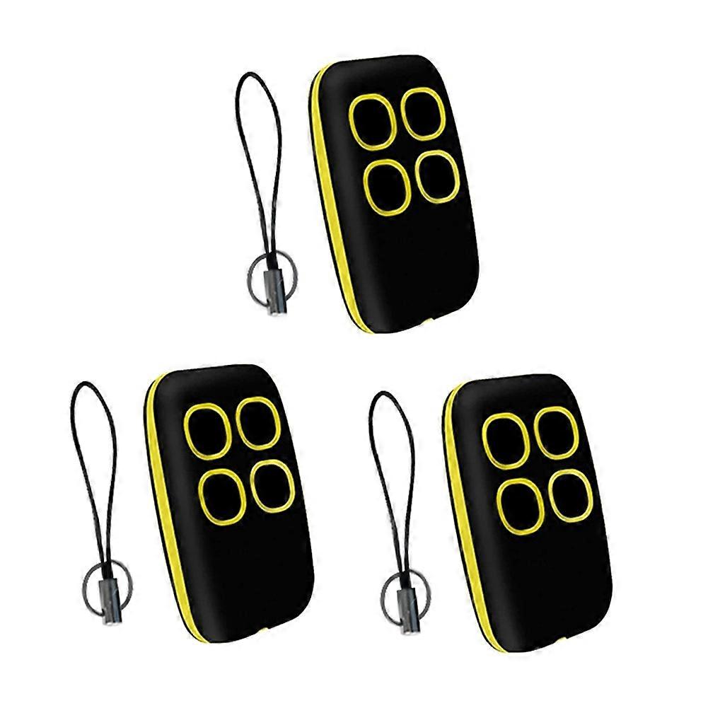 Gelbe Garagentor-fernbedienung, 3er-pack, Frequenz 250–913 Mhz, Kompatibel Mit Torantrieben, Universalsender Für Tormotoren, Fernbedienung Mit Hoher Reichweite