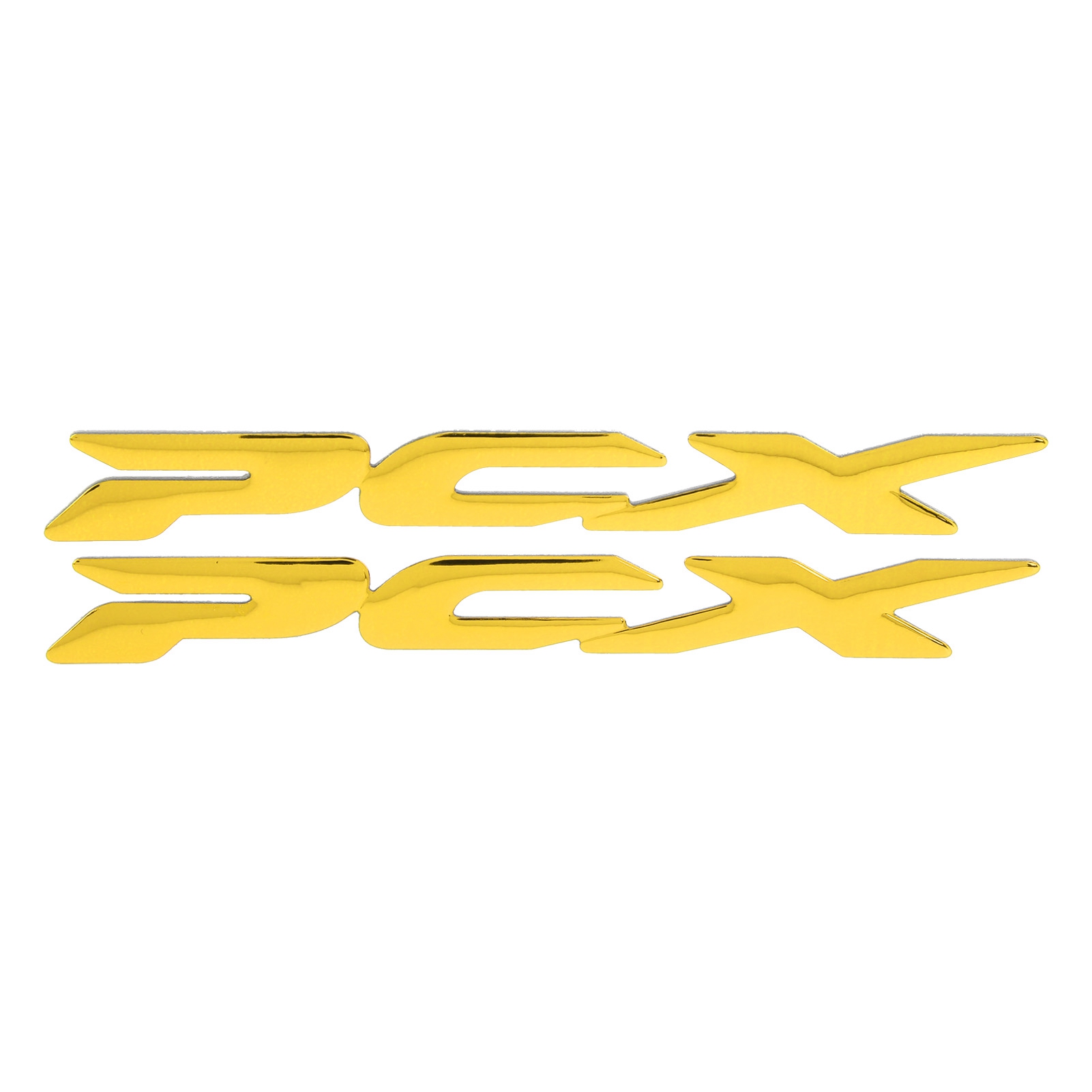 Flexibler 3d-kunststoff-motorradaufkleber Für Honda Pcx 150 125 (2017–2019), Seitenlogo, Gelbes Zierteil