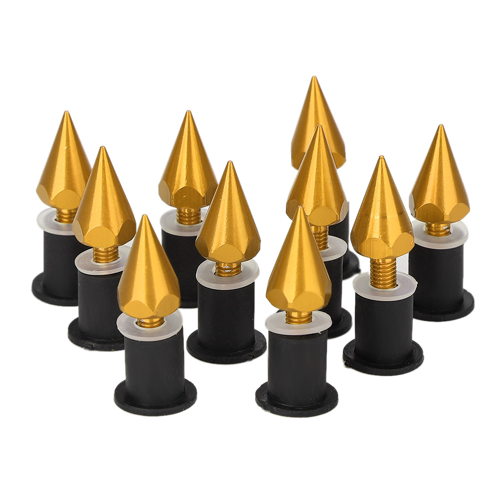 M5-schraubensatz, Muttern, Spikes, Motorrad-windschutzscheibe, Umbauzubehör, Gold