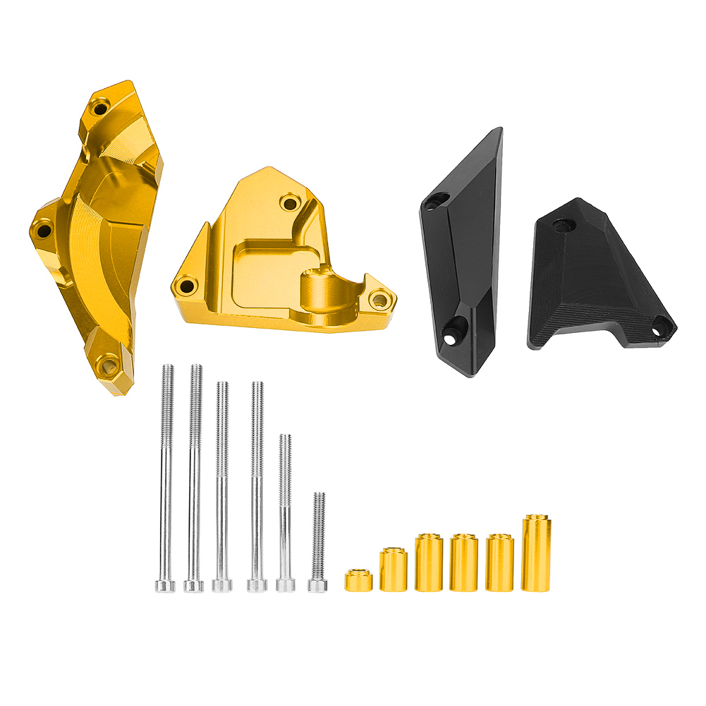 4-teiliges Motorschutzbügel-set Aus Aluminium Für Yamaha Mt-07 Fz-07 14-16 (gold) - Sturzpads Und Slider