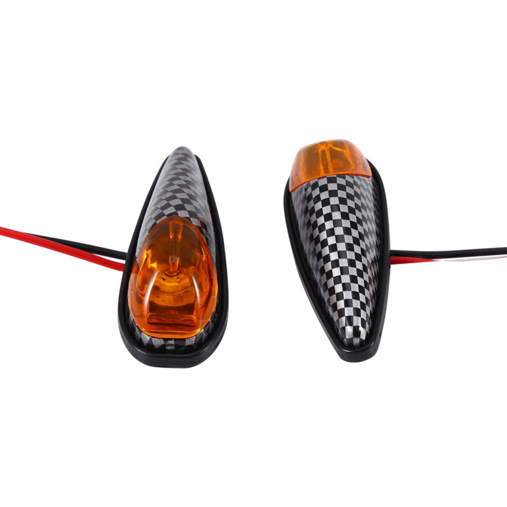 Hochleistungs-led-motorradblinker, Katzenaugen-blinker, Schlangenlinien-gelbes Gehäuse