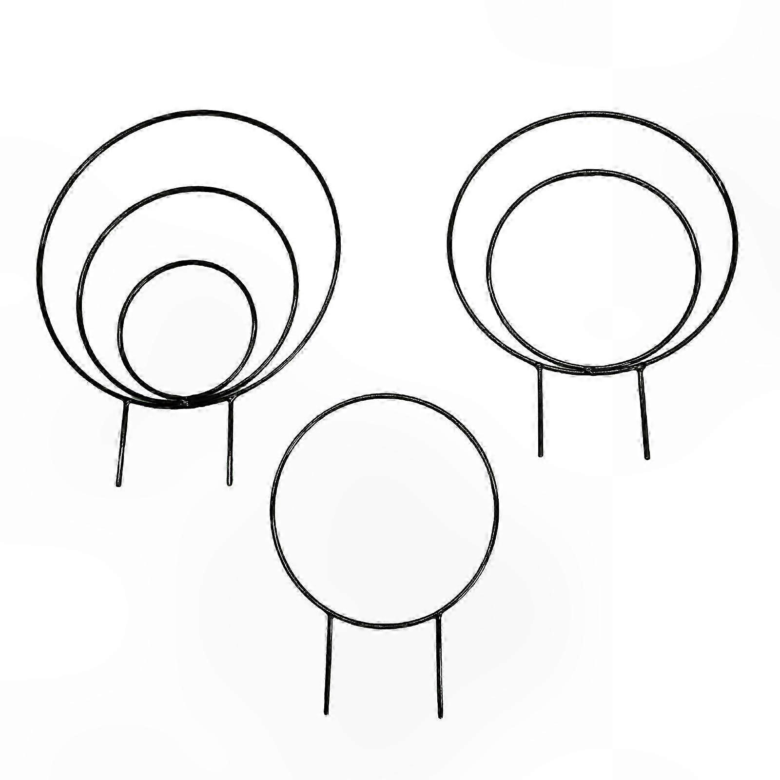 Set Aus 3 Goldfarbenen Metallspalieren Für Topfpflanzen, Feine Wachstumsstützen Für Kletterpflanzen Und Blumen, Ideal Für Zimmergärten