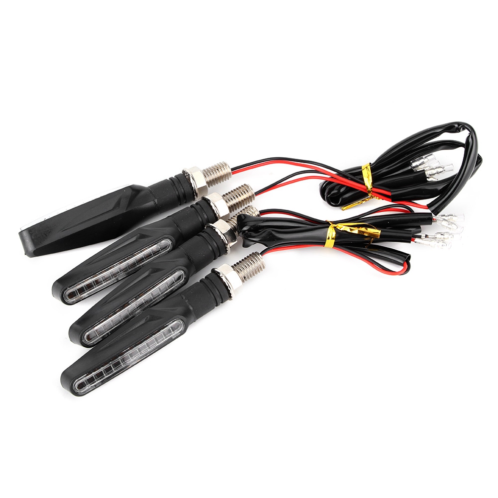 Gelbe Led-blinklichter (12 V), Universelle Lenkerleuchten Für Motorräder
