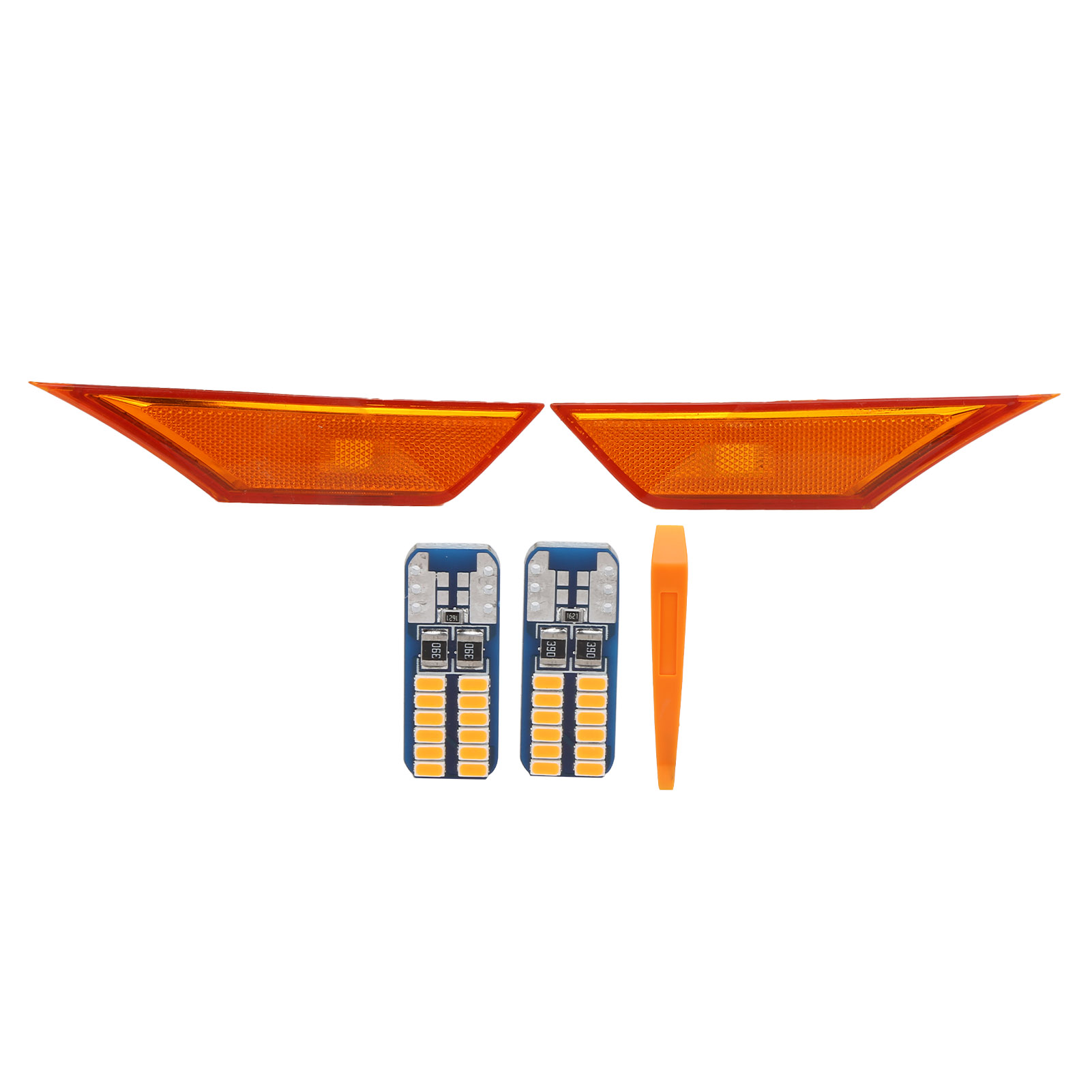 Paar Led-seitenmarkierungsleuchten Mit Blinkern 20559010, Kompatibel Mit Honda Civic 2016-2021, Farbe: Gelb.