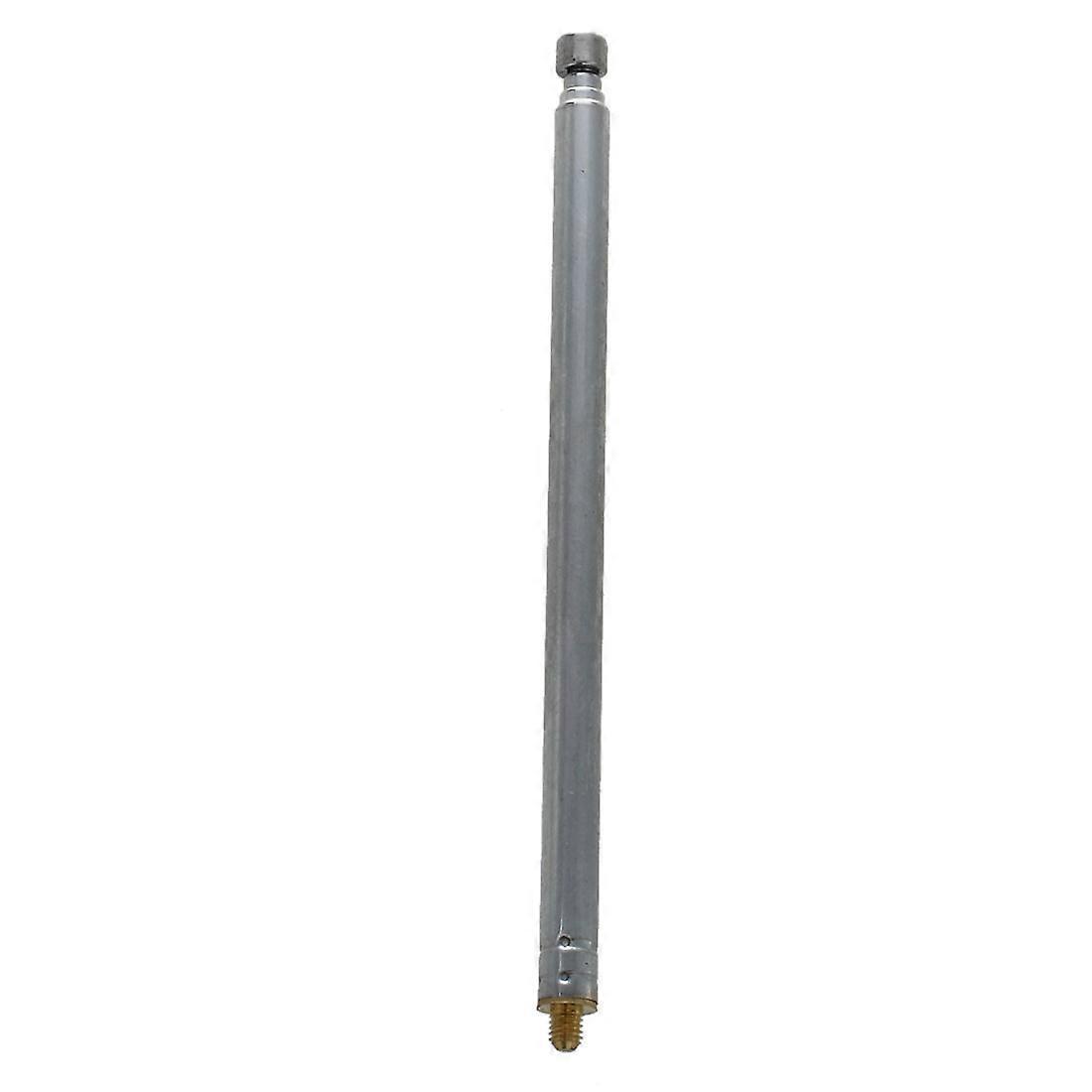 Silberne Teleskopantenne 345 Mm (13,6 Zoll) Für Ukw-radio Und Fernsehen, Antennenempfänger, Kompatibel Mit Audiogeräten, Glänzende Metalloberfläche