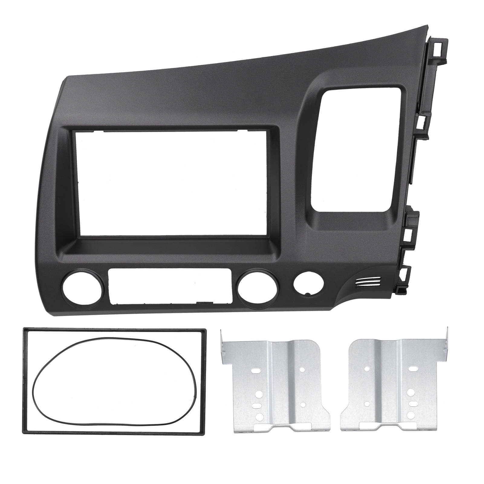 2-din-autoradio Mit Gps-navigation, Graue Blende Für Honda Civic 2006–2011, Rechtslenker