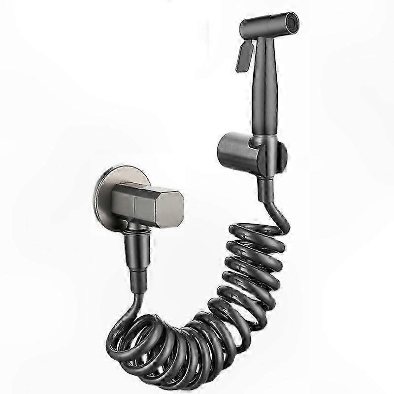 Graues Bidet-duschkopf-set Mit Bürste, Shattaf-duschkopf Aus Messing Und Kupferventil Gd12
