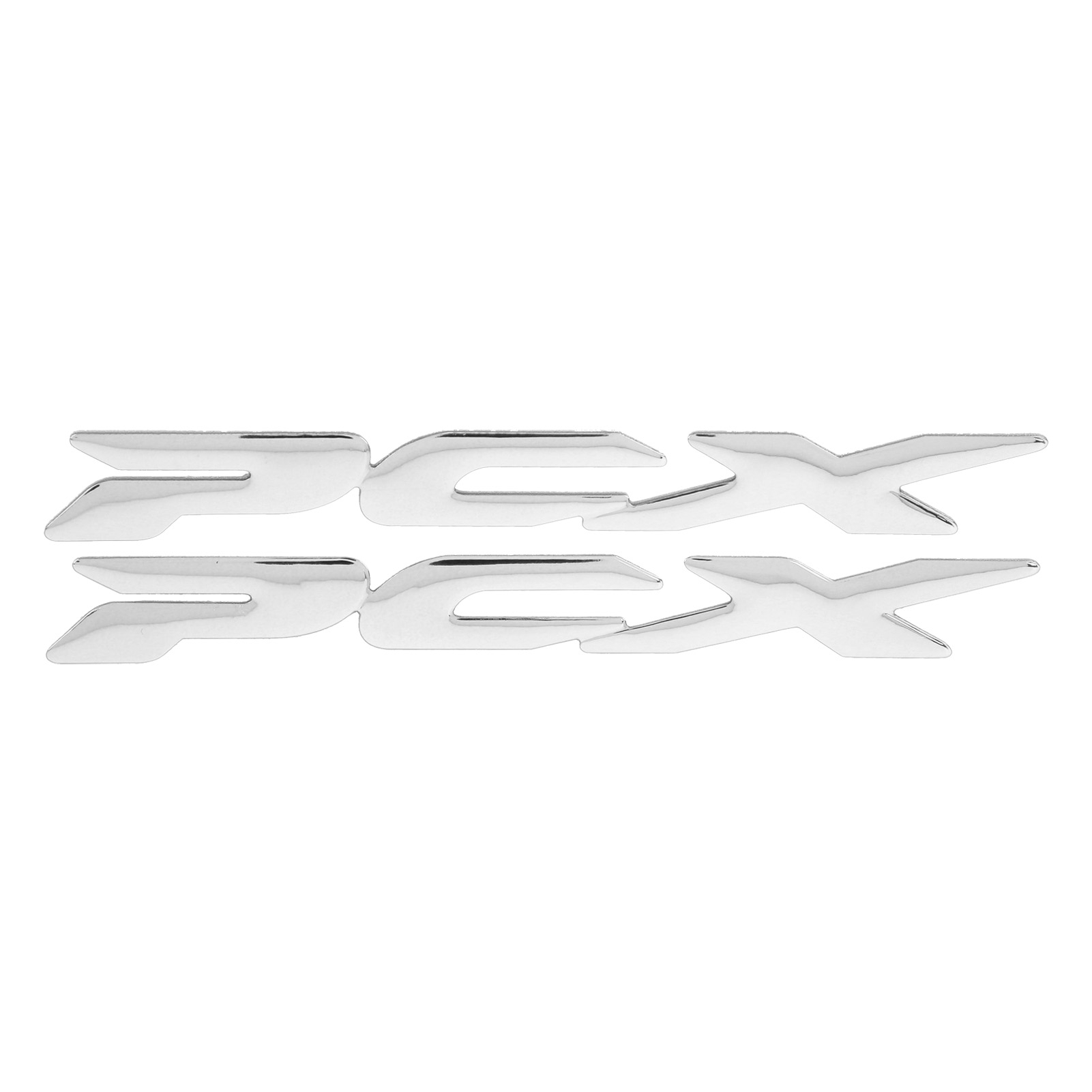 Flexibler 3d-motorradaufkleber Aus Silberfarbenem Kunststoff Für Honda Pcx 150 125 (2017–2019), Seitliches Logo-aufkleber