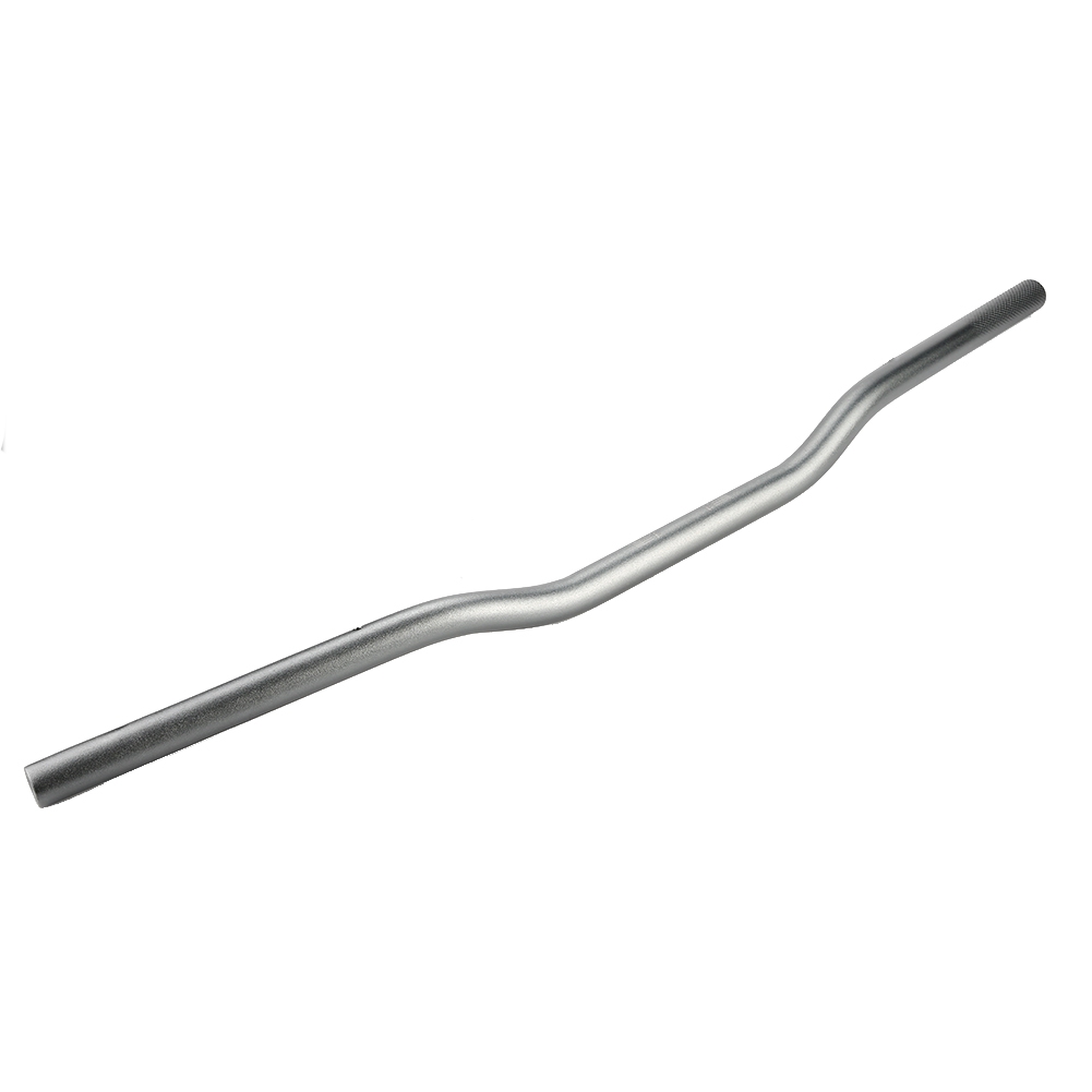 Modifizierter Retro-motorradlenker Aus Aluminiumlegierung, 22 Mm Durchmesser, Mattgrau, Flacher Lenker Zur Individuellen Gestaltung.