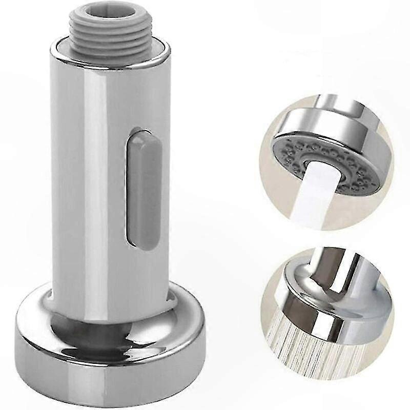 Universelle Küchenarmatur Mit Handbrause, Silbernem 2-strahl-aufsatz, Druckadapter, Für Küche Und Bad