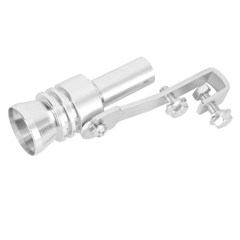 Tc L Silberner Aluminium-pfeifauspuffschalldämpfer Für Fahrzeugmodifikation