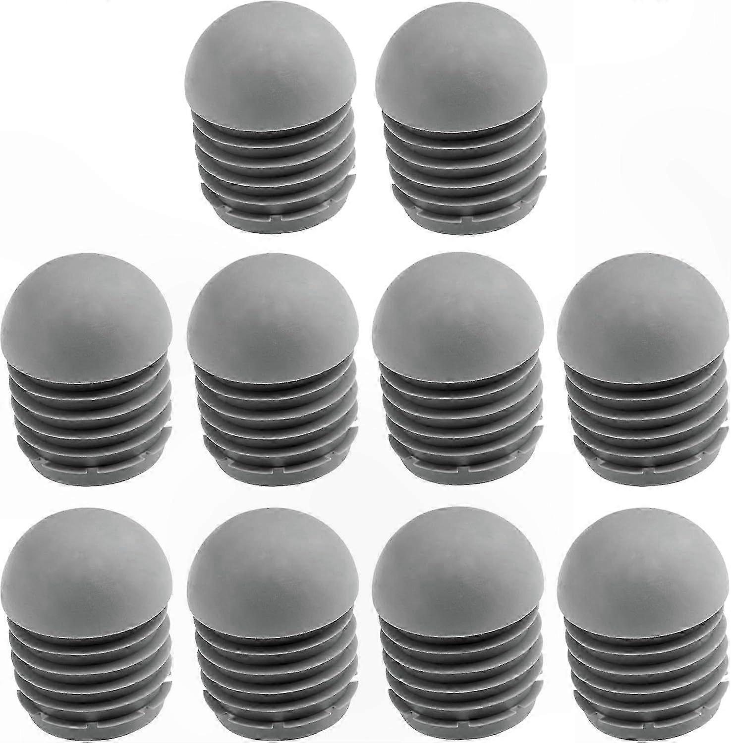 Set Mit 10 Grauen Gummikappen Für Stuhlbeine, 25 Mm, Rutschfeste Bodenschoner Für Runde Möbelrohre