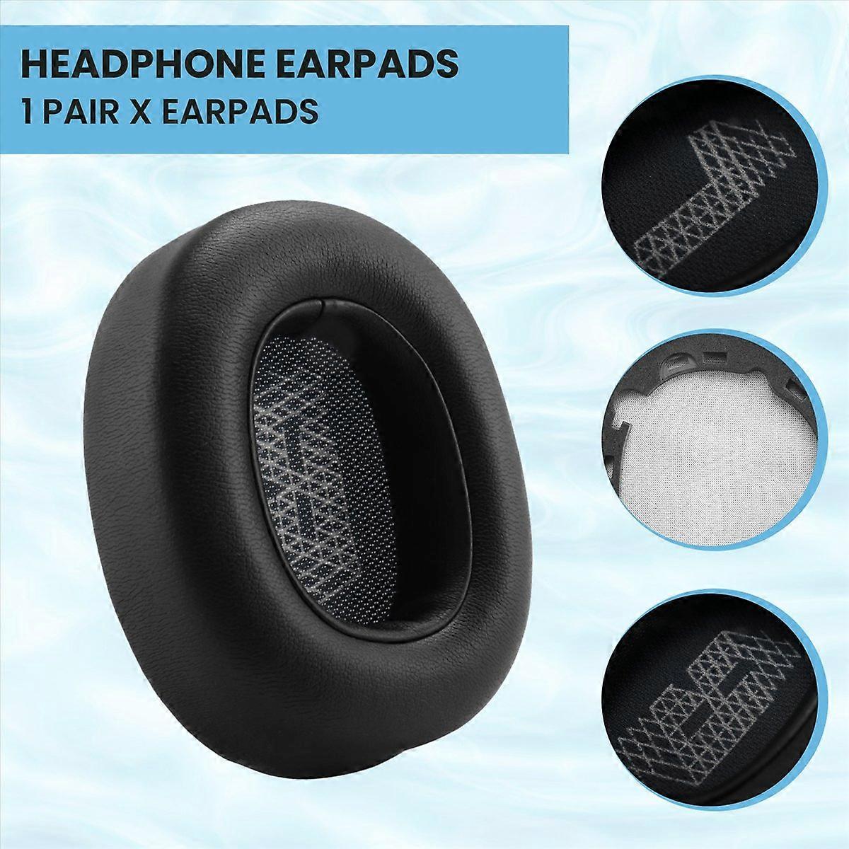 Ohrpolster Aus Memory-schaum Für E65 E65btnc, Duet Nc, Live Kopfhörer - Ergonomische Polsterung, Erstklassiger Tragekomfort, Langlebiger Ersatz, Kompatibel Mit Over-ear-kopfhörern, Stilvolles Grau, 2