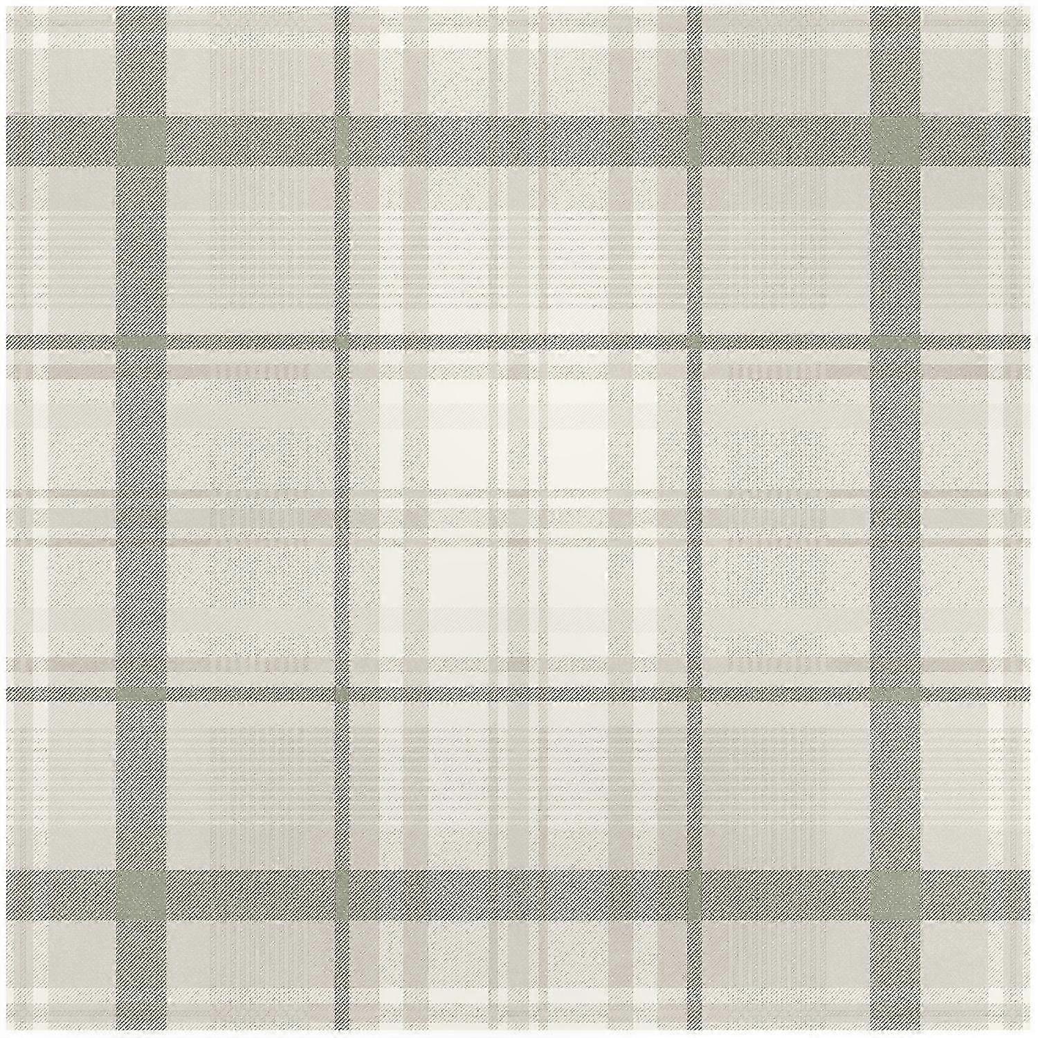 Grüne Tartan-tapete, Dekorative Wandverkleidung, Klassischer Und Zeitloser Stil, Ideal Für Wohn- Und Schlafzimmer.