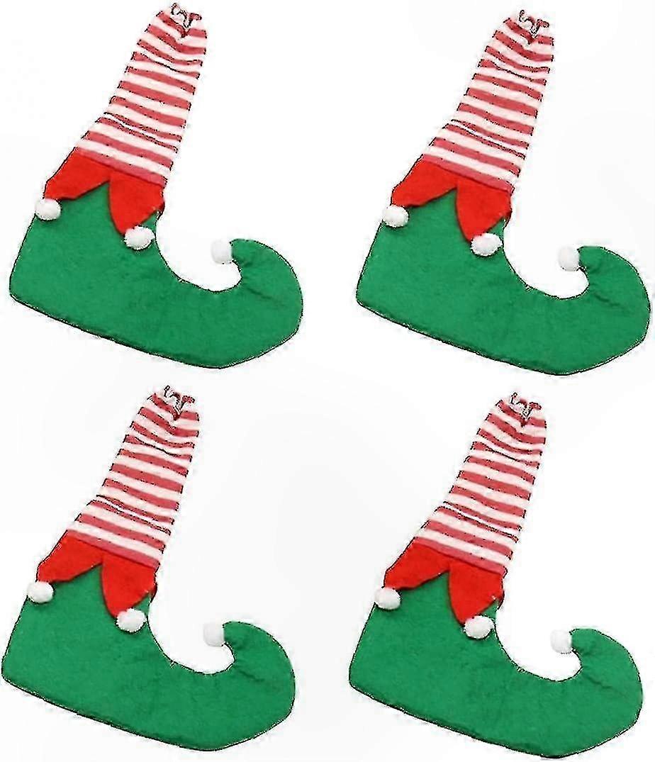 Set Mit 4 Grünen Tischbeinschonern, Festlichen Bodenabdeckungen Für Weihnachtsdekorationen, Partyzubehör