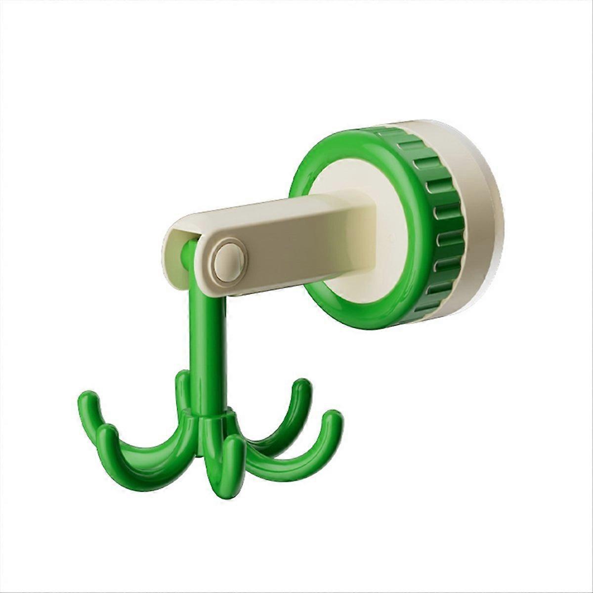360° Drehbarer Haken Für Küchenutensilien, Grüne, Faltbare Wandhalterung, Küchenaccessoire-organizer, Stabile Befestigung, Platzsparend, Mehrzweckhaken, Elegante Grüne Oberfläche, Praktisch Und Langle