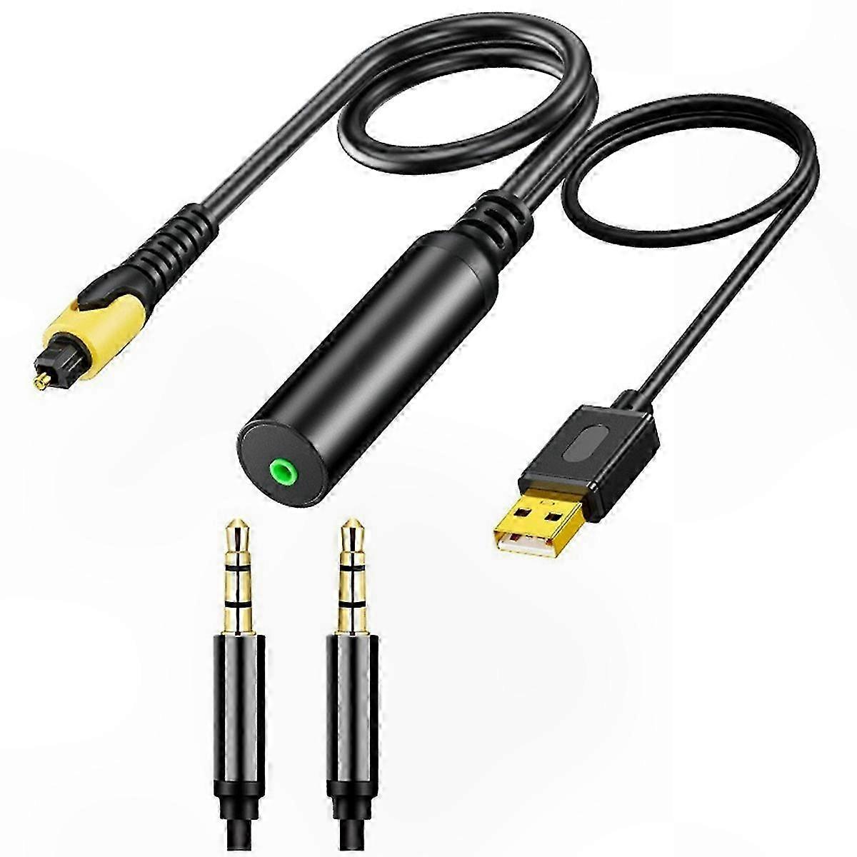 Analog-digital-wandler, 3,5-mm-klinke-auf-optischer Adapter Für Fernseher Und Heimkinoanlagen