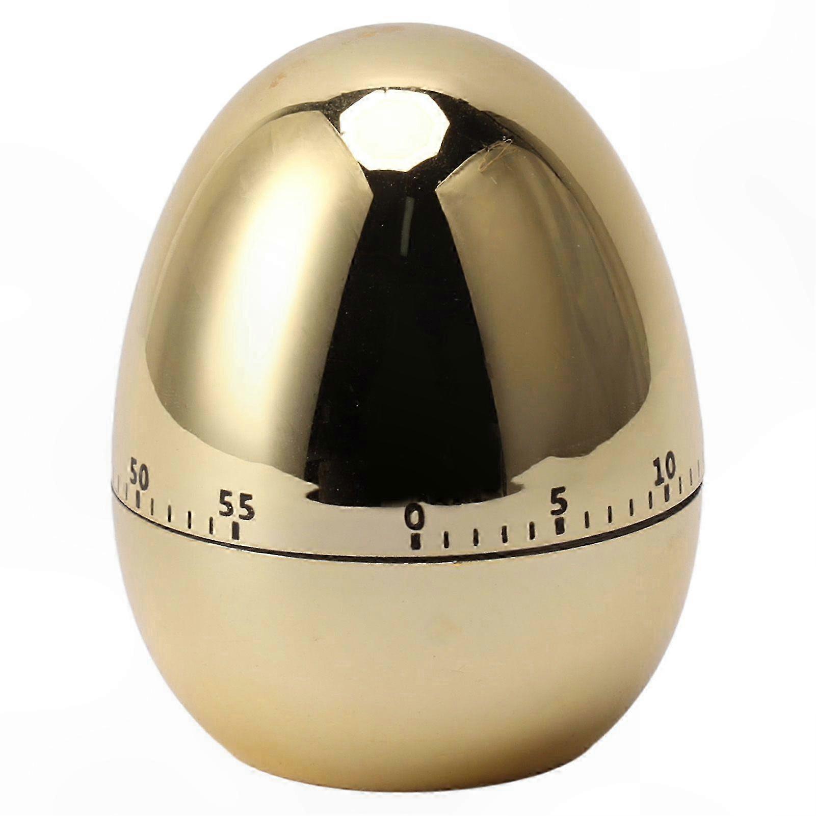 Mechanischer Küchentimer Mit 60 Minuten Laufzeit Und Countdown-funktion Zum Kochen Und Backen, Goldfarbene Ausführung, Robuster Silberner Tischtimer