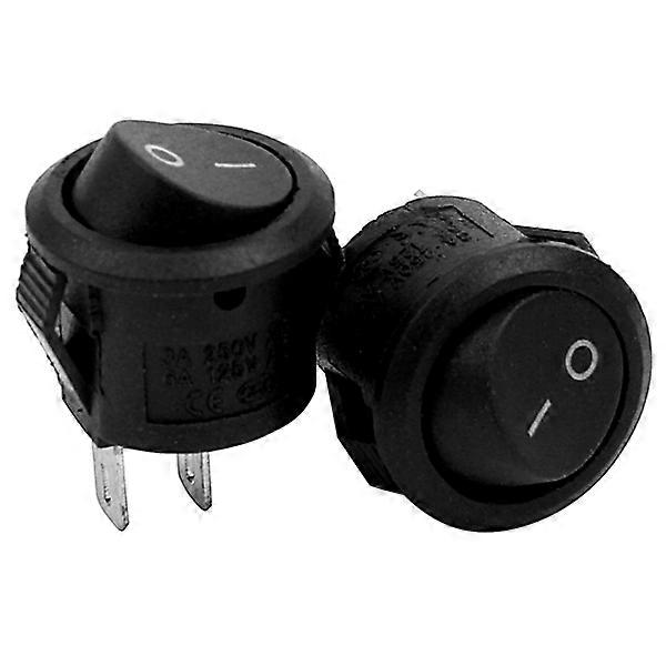 2x Ein/aus-wippschalter Mit Selbstverriegelung Für Auto, Boot, Schwarz