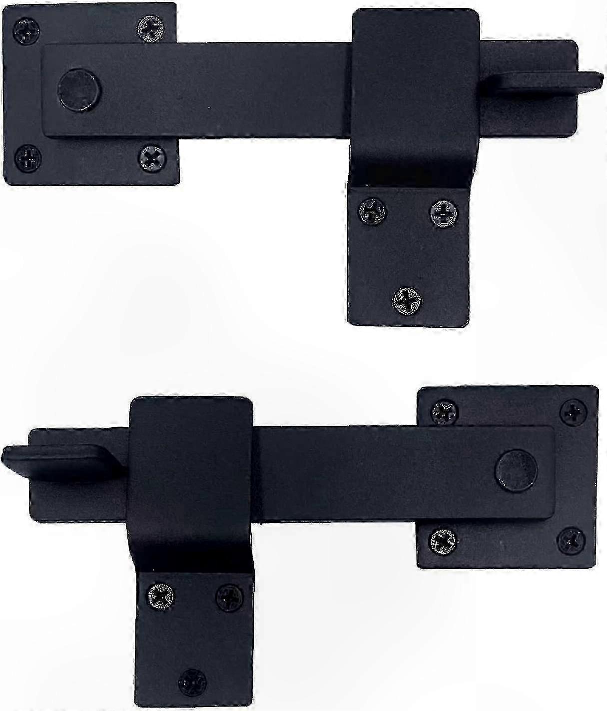 Robuster 14 Cm (5,5 Zoll) Langer Türriegel Aus Schmiedeeisen, Stabiles Metall-klappschloss Für Holztore Und Zäune, Erhöht Sicherheit Und Privatsphäre, Schwarze Ausführung