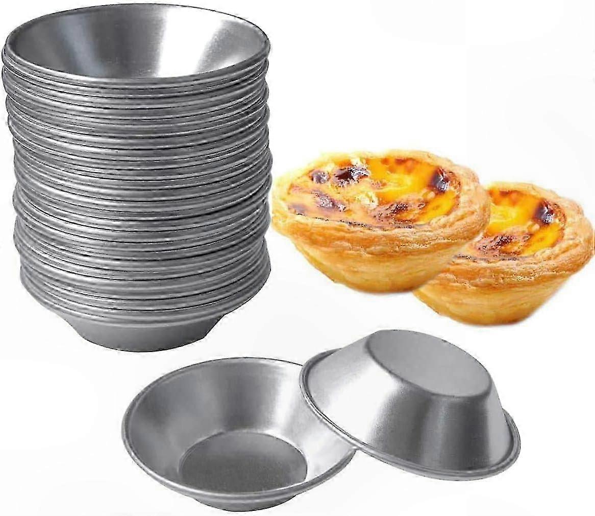 24er-pack Mini-tarteformen Für Desserts, Backformen Für Cupcakes, Muffins Und Kekse, Robustes Zinnmaterial