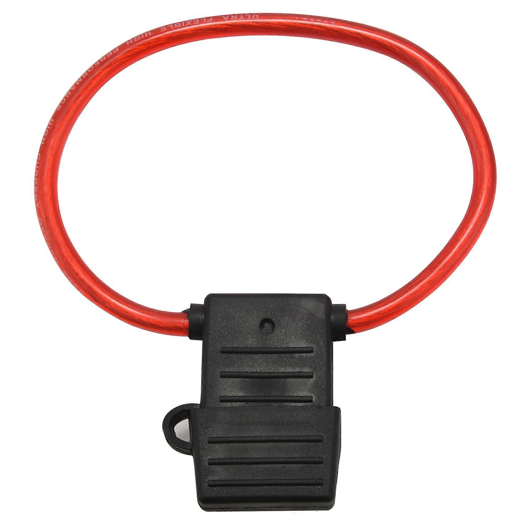 8 Awg Flachsicherungshalter Für Inline-verkabelung, 12–24 V, Wasserdicht, + 40-a-sicherung