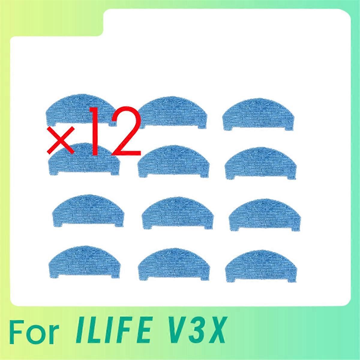 12 Reinigungstücher Für Den Saugroboter V3x, Ersatzpackung, Haushaltszubehör, Mikrofasergewebe, Kompatibel Mit V3x