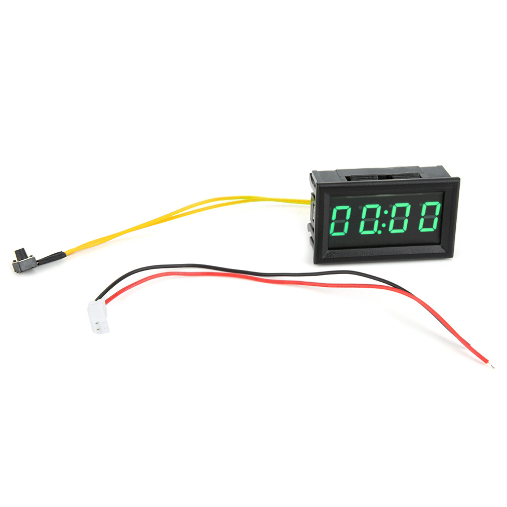 Digitale Autouhr Mit Grüner Led-beleuchtung, Dekorative Elektronische Uhr, Autozubehör