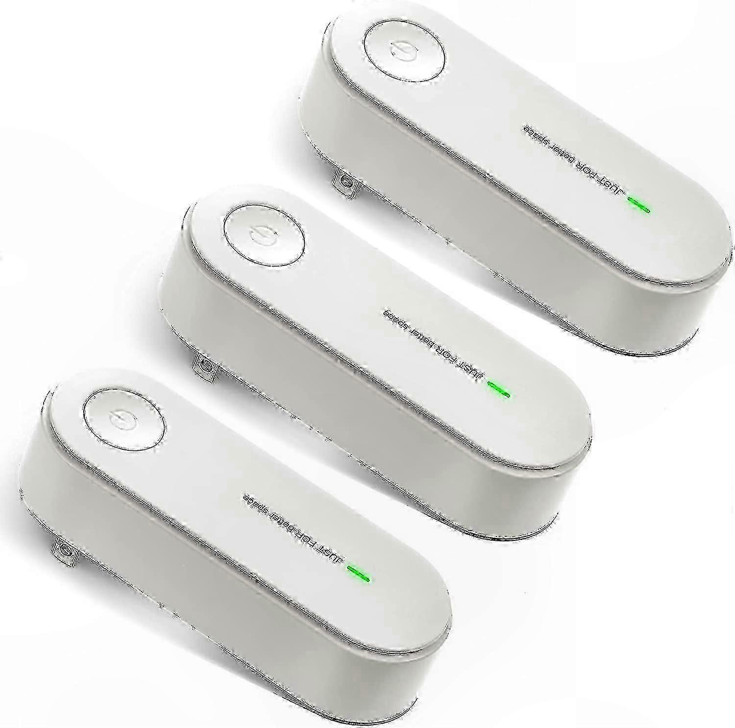 Tragbarer 3-teiliger Luftreiniger Mit Negativ-ionen-technologie Beseitigt Haushaltsgerüche, Verbessert Die Raumluftqualität, 3er-set Für Zuhause