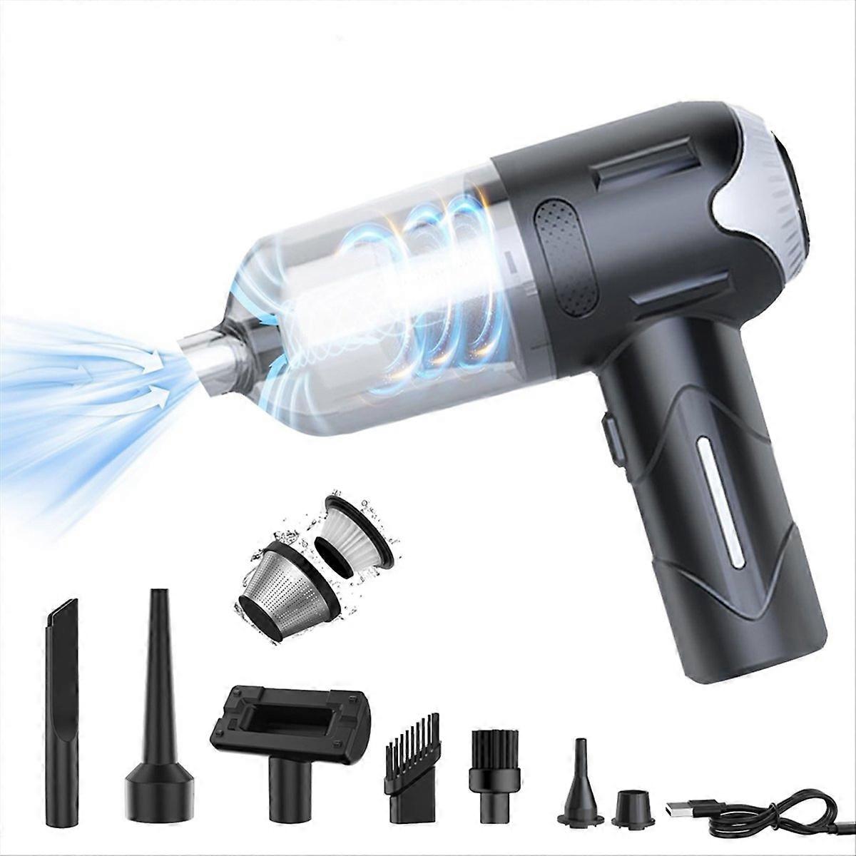 3-in-1 Kabelloser Handstaubsauger, 8000 Pa, Usb-wiederaufladbar, Leistungsstark Und Kompakt, Ideal Für Auto, Zuhause Und Büro, Schnelle Und Bequeme Reinigung.