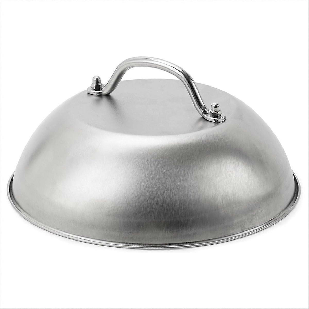 Robuste 9-zoll-burgerplatte, Professionelles Grillzubehör, Gusseiserner Deckel Zum Schmelzen Von Käse, Outdoor-kochgerät, Universelle Grillkompatibilität.