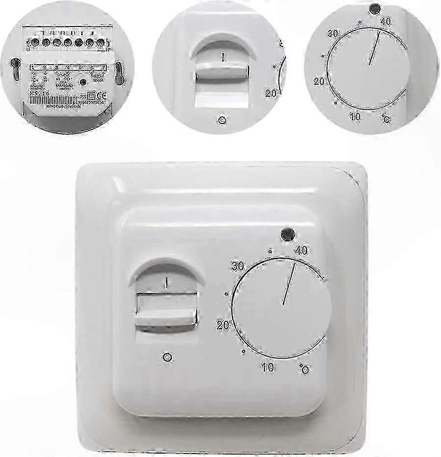 Bodenfühler Für 220v 16a Mechanischen Thermostat, Temperaturregler Für Fußbodenheizung, Integrierter Sensor, Präzise Steuerung.
