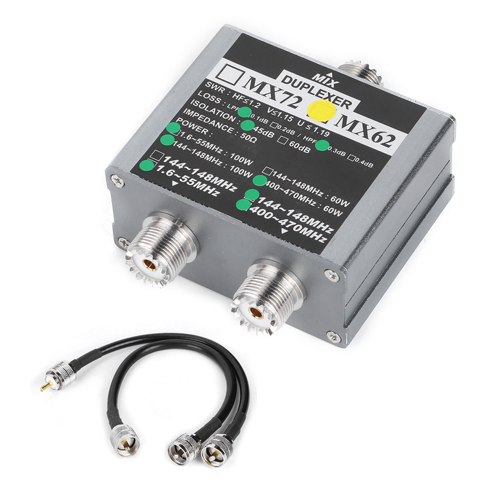 Mx62 Vhf/uhf-duplexer 144–148 Mhz 400–470 Mhz Antennenkombinator Für Verschiedene Frequenzen Im Innenbereich