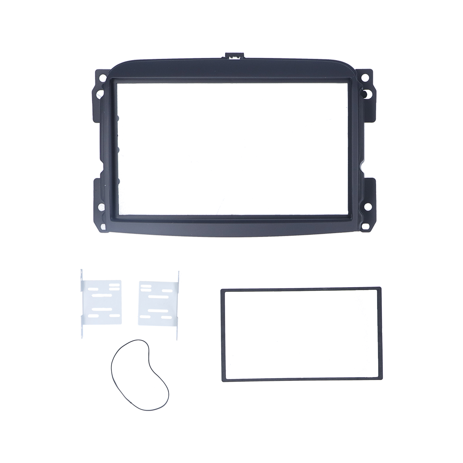 2-din-autoradio-einbausatz Mit Gps-navigation Und Dvd-player Für Fiat 500l (2012–2015), Stereo-audio-panel-rahmen